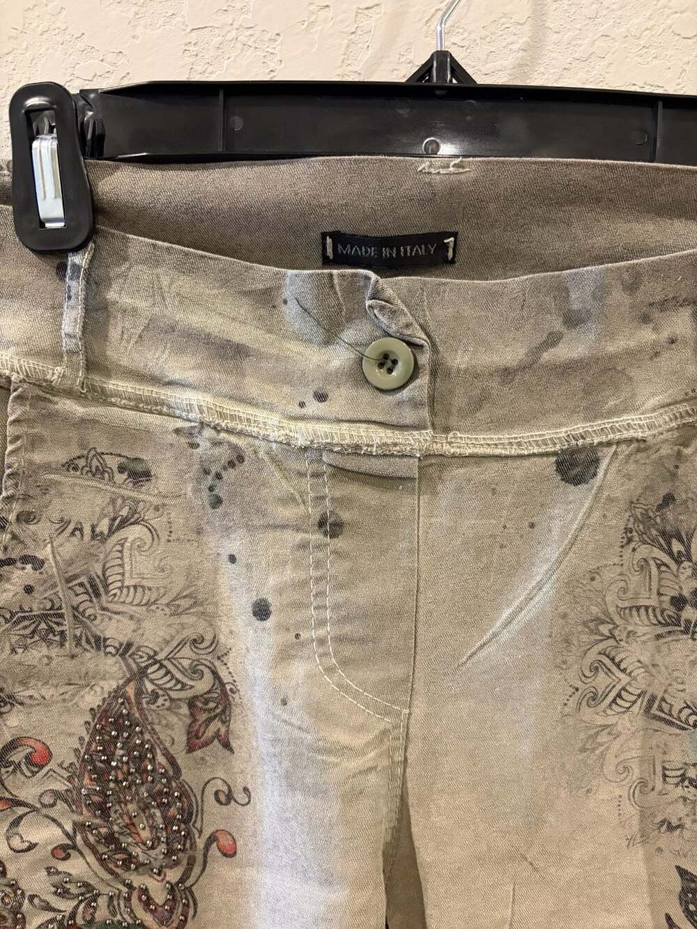 Made In Italy Embellished Dreamcatcher Print Pants - Picture 2 of 12